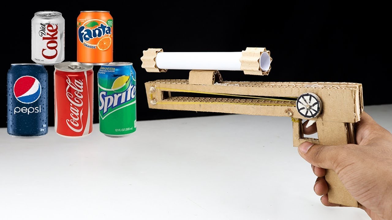 How To Make Cardboard Gun That Shoots - DIY Cardboard Sniper That ...