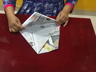 How to make dustbin bag with news paper