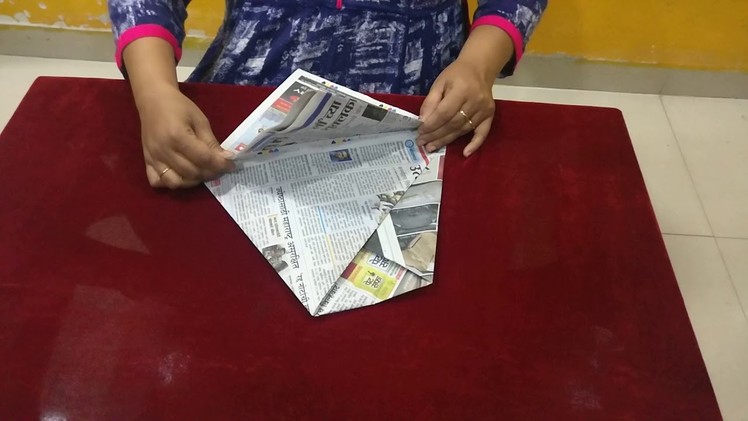 How to make dustbin bag with news paper