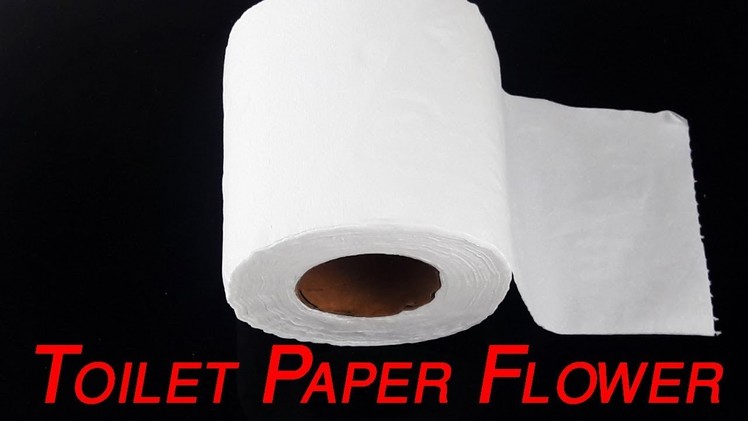 How to make easy tissue paper flowers  Round Toilet Paper Flower  Diy toilet paper flower Tutorial????