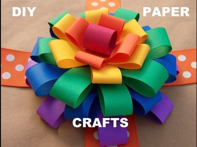 HOW TO MAKE FLOWERS, CAMERA, GİFT BOX BOW OUT OF PAPER