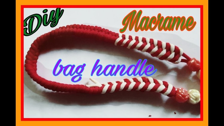 How to make Macrame bag handle.New design bag handle.simple and easy