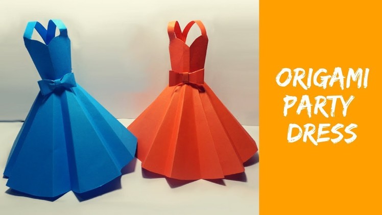 How to make origami Party Dress - Origami Dress