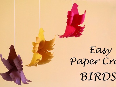 How to Make Paper Birds | Easy Paper Crafts | Little Crafties