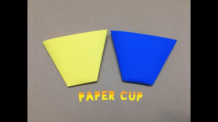 How to Make Paper Cup | Simple Paper Crafts for Kids