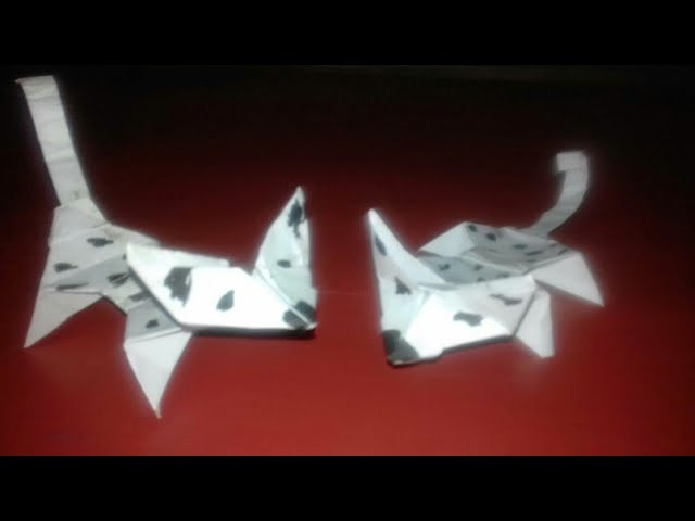 How to make paper dog.