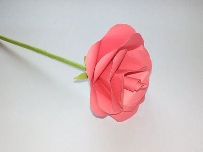 How to Make Paper Rose Flower - Easy Origami Rose flower - Easy Paper Origami