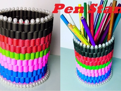 How to Make Pen Stand | Paper PENCIL Holder | Beautiful and Stylish Pen Stand