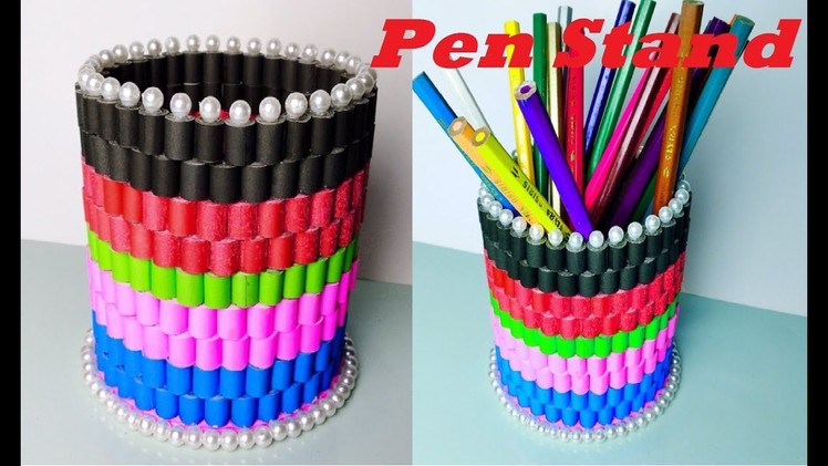 How to Make Pen Stand | Paper PENCIL Holder | Beautiful and Stylish Pen Stand