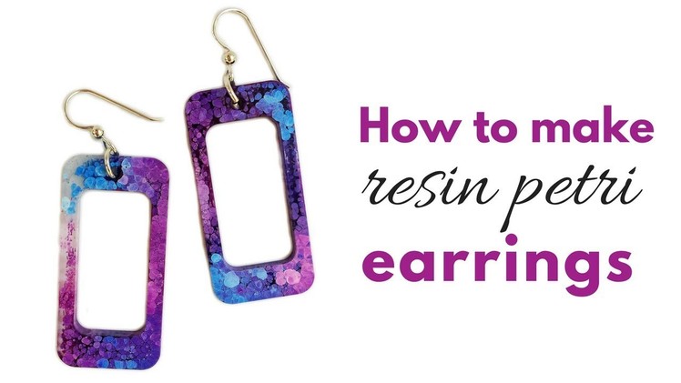 How to make resin petri earrings