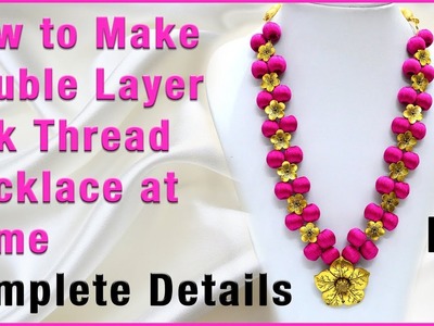 How to make silk thread necklace at home
