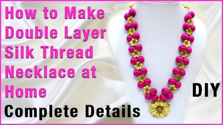 How to make silk thread necklace at home