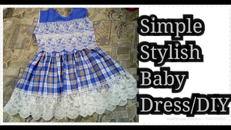 HOW to make Simple Stylish Baby Dress.summer baby frock.Baby frock.designer lawn frock.tutorial.diy