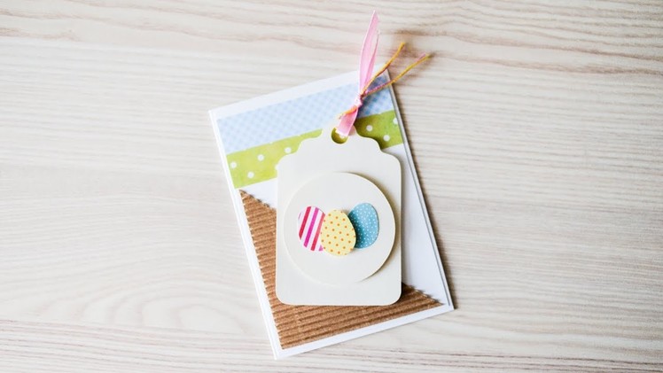 How to make : Spring Card with Easter Eggs | Kartka Wielkanocna z Pisankami - Mishellka #282 DIY