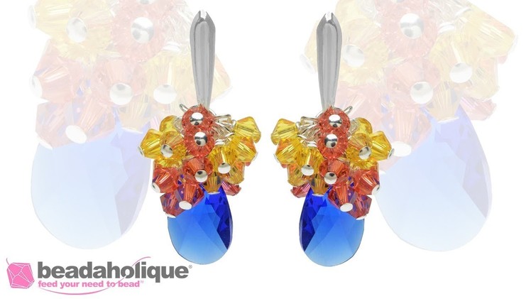 How to Make Swarovski Crystal Cluster Earrings