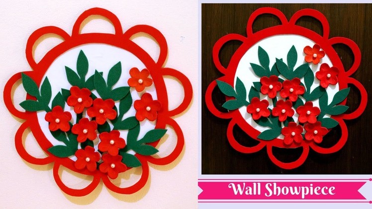 How to make wall hanging at home - Very simple home decor with paper - Handmade wall decoration idea