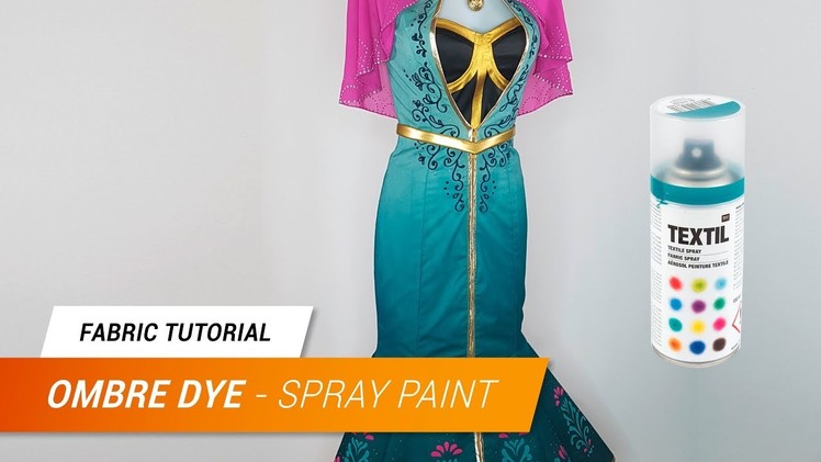 How to ombre dye fabric with spray paint | Jak Cosplay