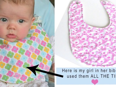 How to sew a simple baby bib by Gingercake