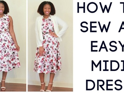 How to Sew An Easy Midi Dress