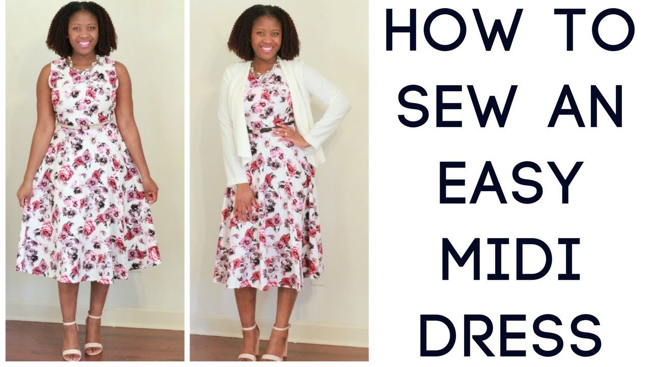 How To Sew An Easy Midi Dress