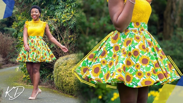 HOW TO: SEW BOX PLEATED CIRCLE SKIRT | KIM DAVE