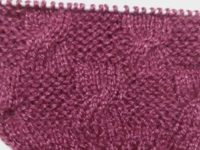 Knitting pattern| Single color knitting design|Cross design|ladies sweater|Hindi|#07