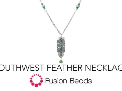 Learn how to create the Southwest Feather Necklace by Fusion Beads