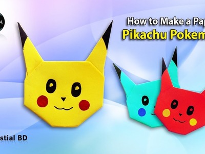 Origami pokemon pikachu ||how to make a paper pokemon pikachu easy tutorial || pokemon pikachu