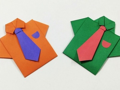 Origami Shirt With Tie | How to Make a Paper Shirt and Tie | Kids Crafts | Craftastic
