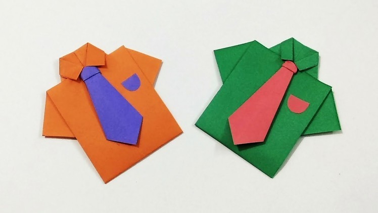 Origami Shirt With Tie | How to Make a Paper Shirt and Tie | Kids Crafts | Craftastic