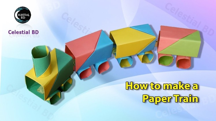 Origami train || how to make a paper origami train || paper train || kids special || kids craft