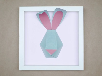 Paper Cut Geometric Bunny