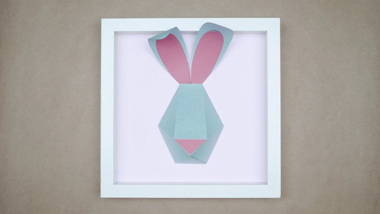 Paper Cut Geometric Bunny