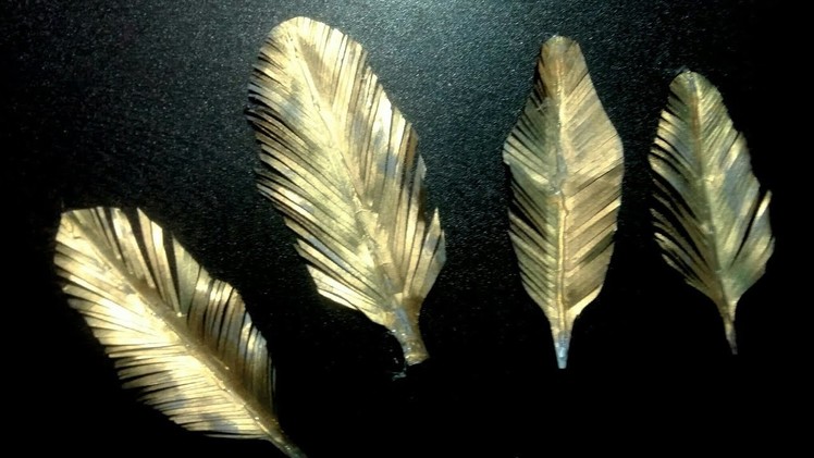 Paper feathers!!! How to make artificial feather at home-feathers from paper