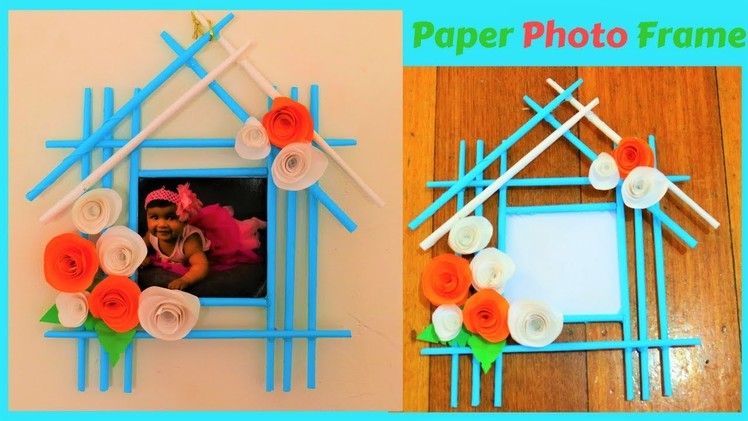 Paper photo frame-paper roll-DIY origami