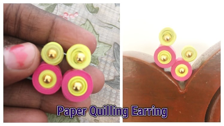 Paper Quilling Earring #DIY With Needhi