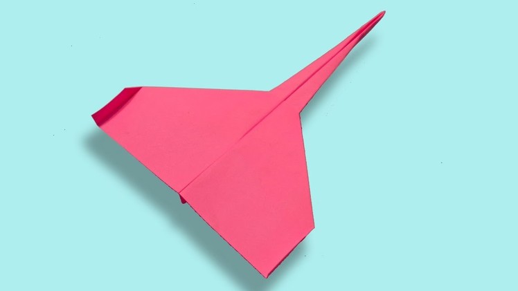Paper Starfighter Jet Airplane | How To Make an Easy Paper Jet Plane That Flies Far With Color Paper