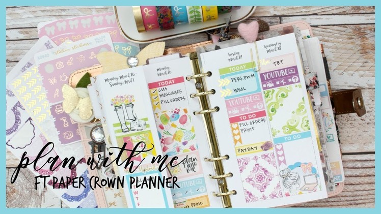 PLAN WITH ME ll PERSONAL PLANNER ll FT PAPER CROWN PLANNER