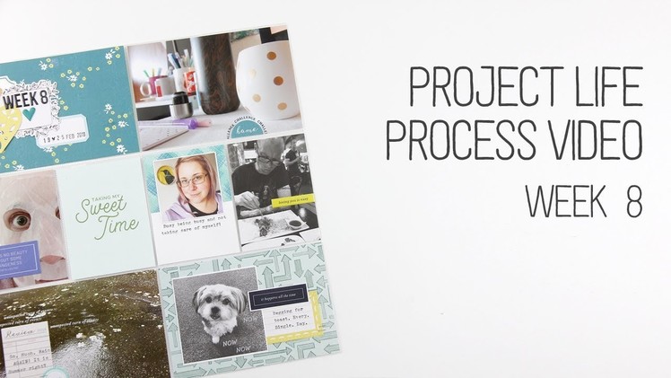 Project Life. Week 8. How to type on diecuts and cards