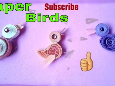 #Quilling #paper #birds. How to make quilling paper birds.Paper#crafts for kids.best out of waste(92