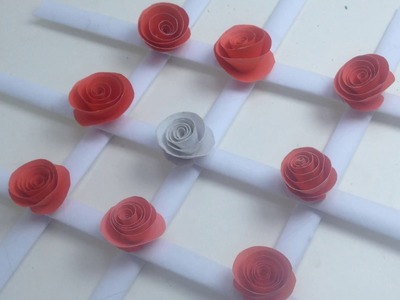 Show-piece Rose Flower Making Wastes Paper