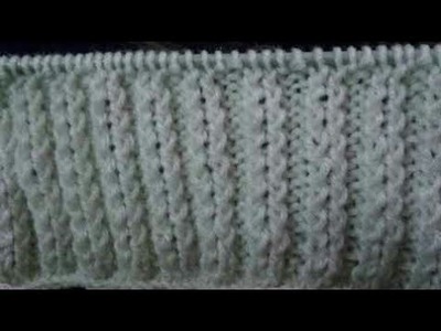 Single Colour Beautiful Knitting Stitches Pattern || Easy Cable Design for beginners ||