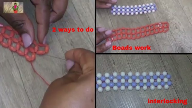 2 ways to do beads interlocking! In English beading and Edo state beading.