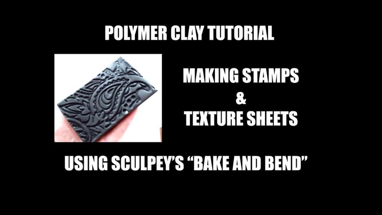 283 - Polymer clay tutorial - making negative textures using Bake and Bend