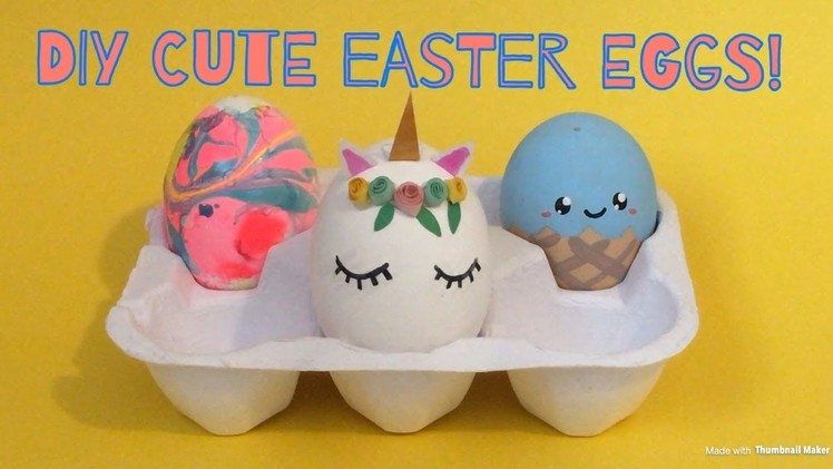 4 DIY easy Easter egg decoration ideas! Super cute!