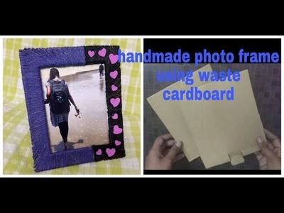Beautiful PHOTO FRAME IDEA using CARDBOARD for wall Hanging | complete tutorial