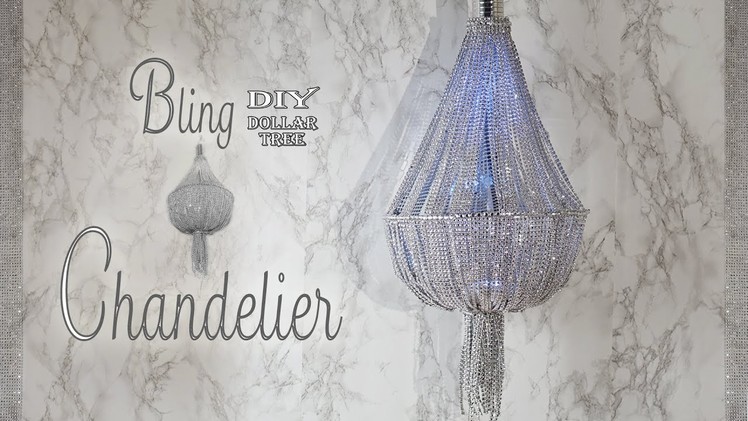 Bling Chandelier DIY. Wedding Chandelier DIY. Quinceanera Chandelier. Dollar Tree DIY