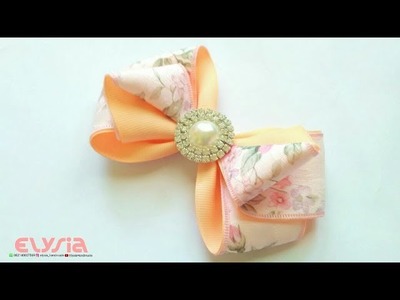 Clara #Ribbon Bow | DIY by Elysia Handmade