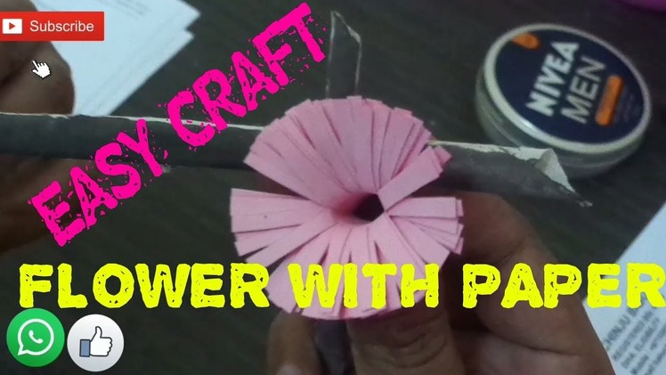 Craft Garden | Easy Paper Flower Making | Home Decor | Chinju Eldhose