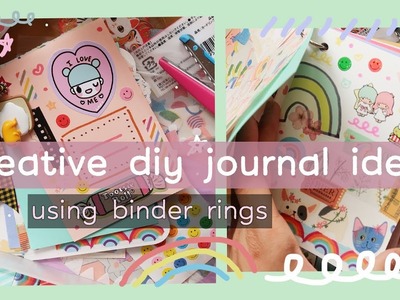 DIY Creative Mini Journal Idea Using Binder Rings | Rainbowholic ????